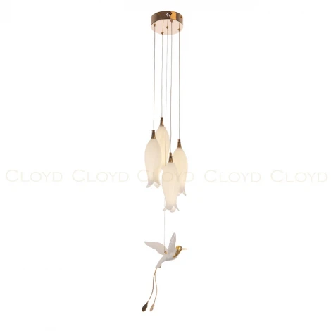 Подвесной светильник (цветы, птички) Cloyd Argana 11241 (220V, на проводе, цветы, птички)