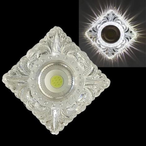 Встраиваемый точечный светильник Reluce 42043-9.0-001PL MR16+LED3W CL (220V)