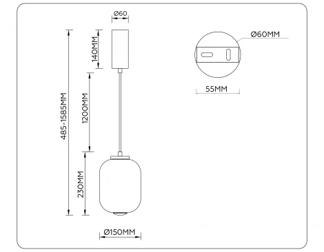 Подвесной светильник светодиодный Ambrella High Light LH11031