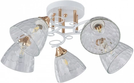 Потолочная люстра на штанге Arte Milano AMALFI-321395 321395/5A WH+FG (220V)
