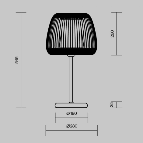 Настольная лампа Maytoni Kirigami MOD409TL-01B (220V, выключатель)