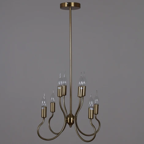 Потолочная люстра на штанге Reluce 74001-0.4-4+4 (220V, свеча)