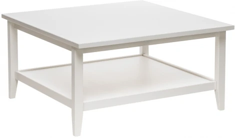 Leset Стол журнальный "Мира" (Стол журнальный 90х90) (Массив сосны/Белый) арт.2500000192838