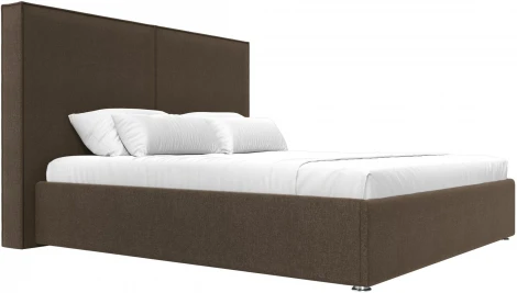 Кровать интерьерная Аура 200 (Коричневый/Рогожка) Лига Диванов арт.120570