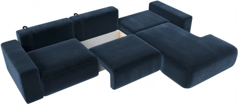 Диван угловой Лига-036 НПБ Классик Лонг правый угол Лига Диванов (Велюр) арт.127796