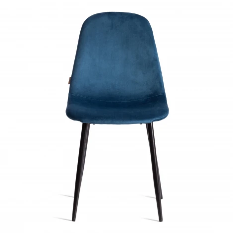 Стул Breeze/Бриз (мод. JSC-58)/2 шт. в упаковке велюр/металл, 44х53х86см, синий HLR63/черный (Комплект из 2 шт.) Tetchair 24485
