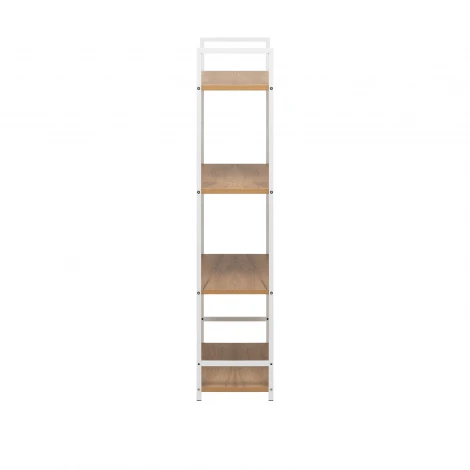 Стеллаж Leset Стилвуд 24 широкий, 4 полки 4687207095556 Металл, Белый