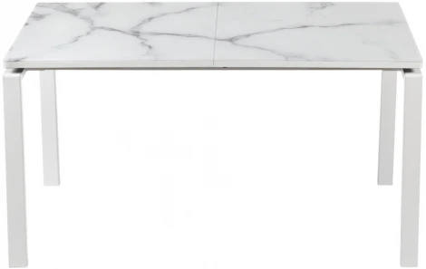 Стол Areal раскладной 140-180х80х75 белый мрамор с белыми ножками Bradex Home RF 0413