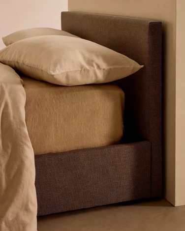 Кровать c подъемным механизмом Nahiri 160x200 серая La Forma (ex Julia Grup) арт.076060