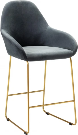 Кресло полубар Kent Diag grey/Линк золото R-Home арт.410119146h_Diaggrey_золото_ПБ