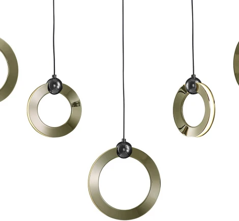 Подвесной светильник Lumien Hall Livin LH8028/5P-BK-SGD-PBK