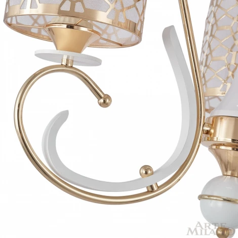Подвесная люстра Arte Milano Florentia-1237 301237/3 Wh/Gd (220V, на цепи)