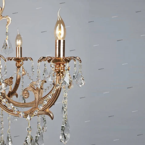 Подвесная люстра Omnilux Grosseto OML-77723-08 (220V, на цепи, подсвечник, свеча)