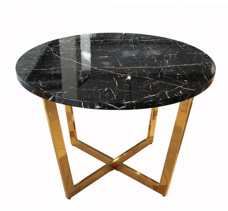 Стол обеденный IST-CASA Амали F-1374.1, 110х110х75 см, черный мрамор