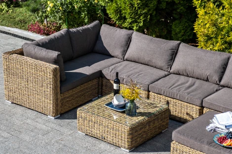 Журнальный столик плетеный (гиацинт), цвет соломенный 4SIS Лунго YH-S4019G-TW