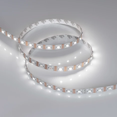 Светодиодная лента SPI-B60-10mm 12V White6000-PX1-RAM (9.3 W/m, IP20, 5060, 5m) (Arlight, бегущий огонь) 037829