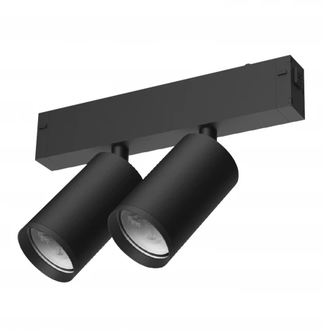 Трековый светильник однофазный Imex Smart Line 220В GU10 2х10Вт черный IL.0050.5011-GU10-BK
