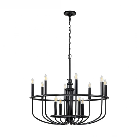 Подвесная люстра Kichler Capitol Hill KL-CAPITOL-HILL12-BLK