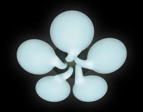 Потолочная люстра Ambrella Orbital Cloud FC24/5WH 180W D760