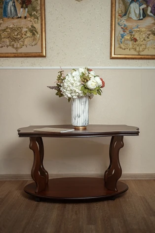 Стол журнальный Берже 3 темно-коричневый от фабрики Mebelik