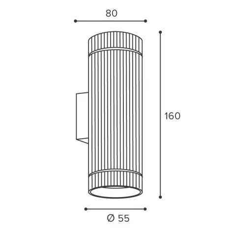 Настенный светильник Wolta WSL-GU10/W18BG-2 под лампу GU10 Черный / золотой NIMB