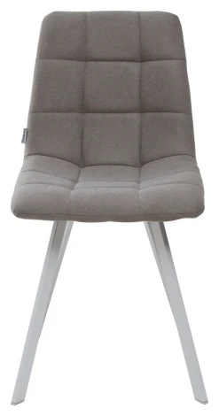 Стул CHILLI SQUARE UF860-08B серый, ткань / белый каркас