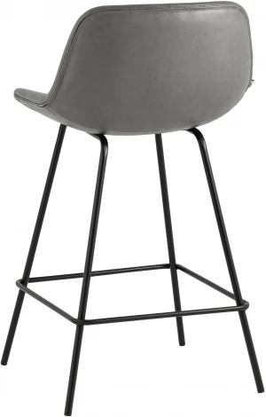 Стул полубарный Stool Group Деймон экокожа серый УТ000036643