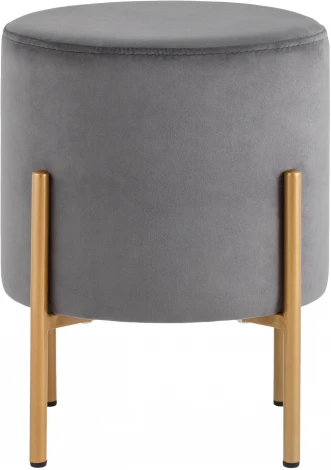 Пуф Кейси велюр серый УТ000035903