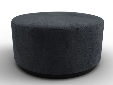 Пуф 005 (ДСП/Пластик/Велюр/Темно-серый) Лига Диванов 132371