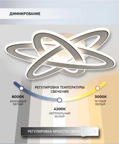 Потолочная люстра Seven Fires Laid SF5058/6C-WT-CR