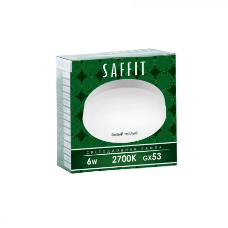 Лампа светодиодная Saffit SBGX5306 55194 GX53 6W 230V 2700K