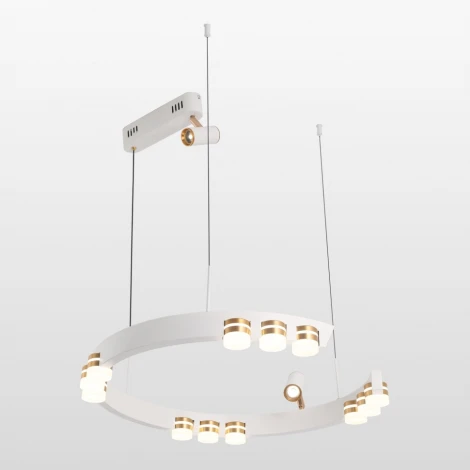 Подвесной светильник со спотом Lussole Gilbert LSP-7176 (LED, 220V, на тросе, круглые)