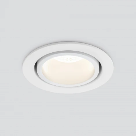 Встраиваемый точечный светильник Elektrostandard 15267/LED 7W 4200K белый/белый