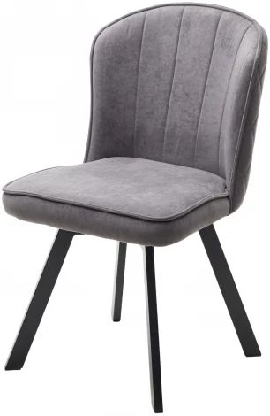 Стул MODE 360 град. поворот. B28 Темно-серый, велюр / черный каркас, М-City