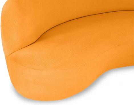 Диван Patti 1900 ОГОГО (арт.853230), (Мех/Оранжевый)