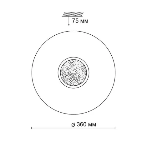 Настенно-потолочный светильник Sonex Lazana 2074/DL (LED, 220V, пульт управления, IP43)