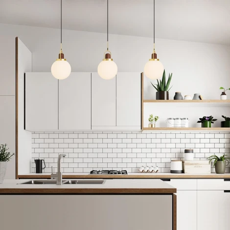 Подвесной светильник Arc Globe Шар D30 ImperiumLoft 101295-26 (191840-26) (220V, на проводе, шар)