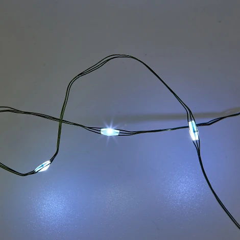 Гирлянда светодиодная "Роса", 20м. 200 светодиодов, белый свет Uniel ULD-S2000-200/DGA WHITE IP20 DEW