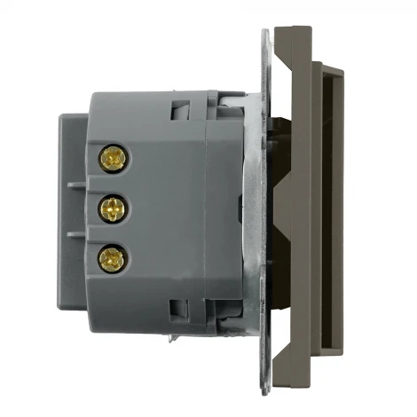 Выключатель карточный (механизм) 250В 40А RSW40-5114-09 антрацит, soft touch Stekker Эмили 50701