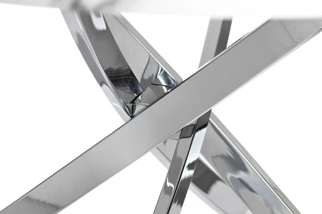 Кухонный стол Garda Decor 30F-STOL/OB-9571 (Хром/Белый)