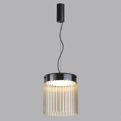 Подвесной светильник каскадный Odeon Light Pillari 5047/20L черный/светл.янтарный/металл/стекло LED 20W 4000К 2238Лм (220V, на проводе, круглые)
