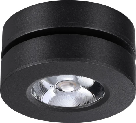 Светильник накладной/встраиваемый Novotech Groda 359410 черный LED 5W 220V 3000K 240Лм (круглые)