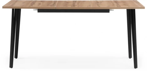 Стол деревянный Денвер Лофт 120 25 мм дуб вотан / матовый черный 506947 Woodville