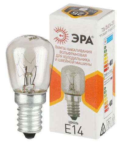 Лампочка накаливания E14 25W ЭРА T26-25-E14-230