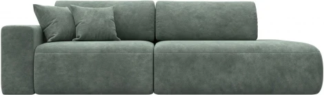 Диван прямой Лига-036 НПБ Модерн подлокотник слева Лига Диванов (Велюр) арт.127706L