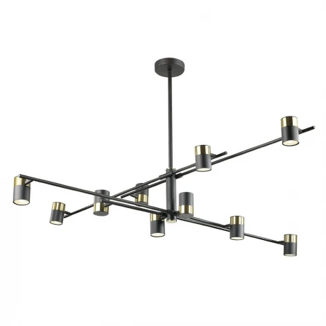 Потолочная люстра Lumien Hall Sauris LH8020/10P-BK-GD