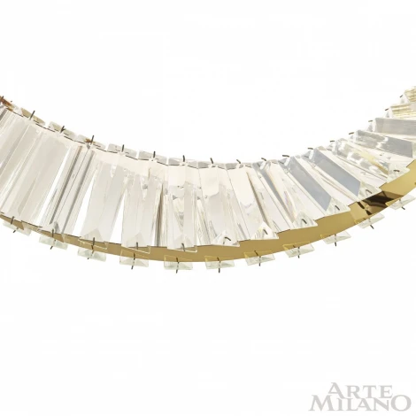 Потолочный светильник круглый Arte Milano Venezia 316223/D400 GD (регулировка яркости, LED, 220V, хрусталь, пульт управления, круглые)