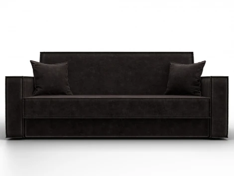 Диван-книжка Куба (ДСП,ЛДСП/Пластик/Велюр/Коричневый) Лига Диванов 127448