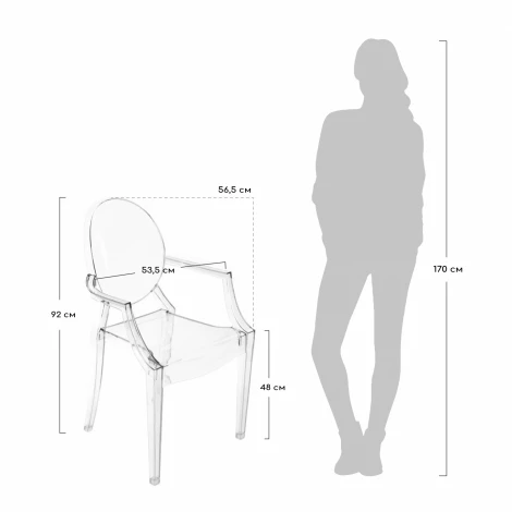 Стул Louis Ghost прозрачный