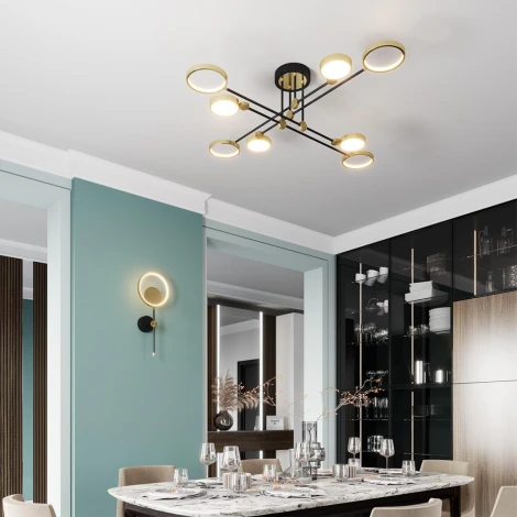Потолочная люстра на штанге Odeon Light Denzel 4320/75CL (LED, 220V, кольцо)